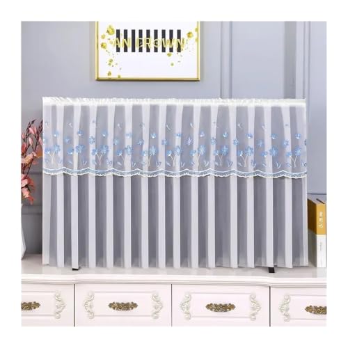 Housse protection TV de salon broderie relief 140x83 cm pour intérieur chaleureux