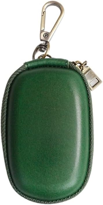 Compact Vintage Key Holder: Stylish Zippered Car Key Case for Access Cards and Door Storage