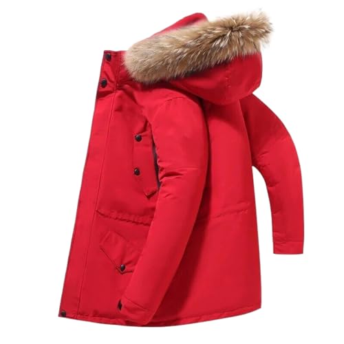 Doudoune d'hiver pour hommes rembourrée veste mi-longue épaisse et chaude