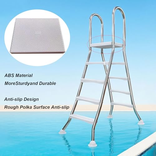 Escalera para piscina de acero inoxidable 2 pasos miniatura 6