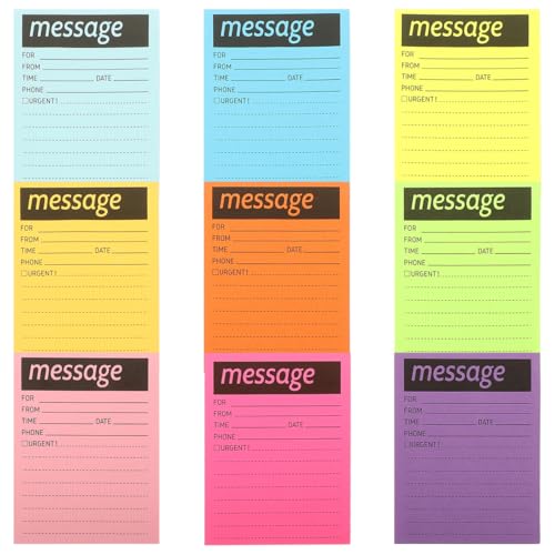 Blocs-notes autocollants SEWACC (lot de 9) repositionnables pour organisation de bureau