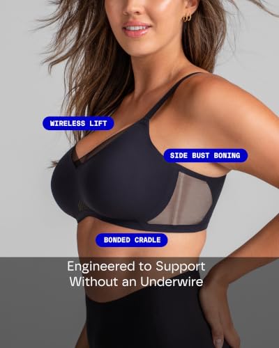 Image of HONEYLOVE Crossover Wireless Bra - Comfortable Support with No Underwire
