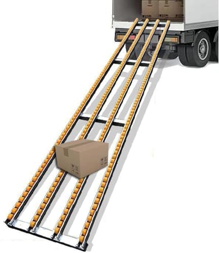 Sistema di trasporto non alimentato, largo 50,8 cm, con rulli in ABS, perfetto per lo scarico di magazzini e secchi, lunghezza 300 cm