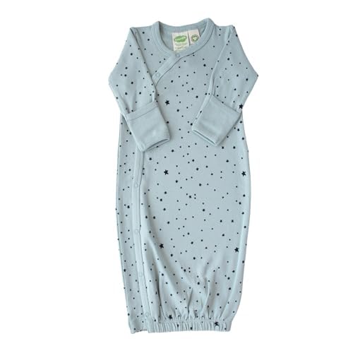 Image of Parade Organic Gowns - Signature Prints Navy Stars 3-6 Months