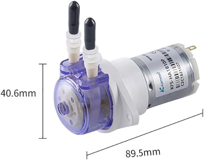 Kamoer KFS 45ml/min low flow rate peristaltic pump 12V DC motor liquid dosing pump with 2mm ID x 4mm OD BPT tube