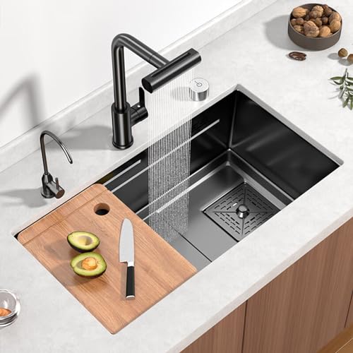 Évier de cuisine à cuve unique 65 cm pour éliminer les éclaboussures - 2