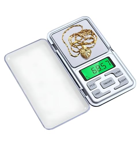 Image of GRAMTECHNOLOGY Digital Pocket Weighing Scale 200g x 0.01g Precision | Jewellery Scale | Weight Machine for Gold | Ideal for Goldsmith and Chemical Use 81 (pocket scale)