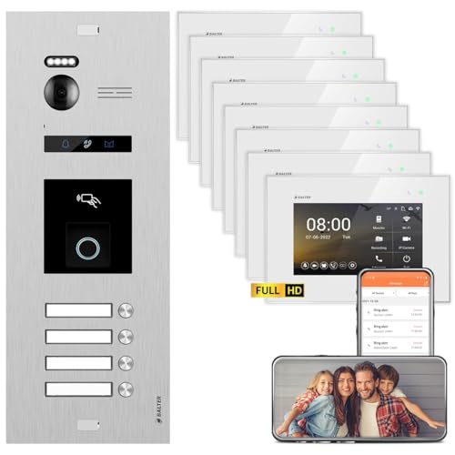 Balter Evo HD Video Door Intercom System for 4-Family House