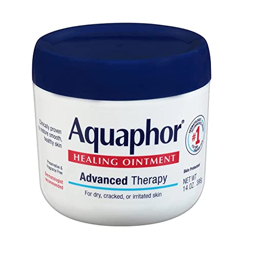 Image of Aquaphor Healing Ointment Advanced Therapy Skin Protectant, Dry Skin Body Moisturizer, 396g / 14 Oz Jar