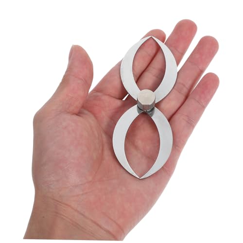 Regla profesional para carpintería Calibrador de doble extremo Acero inoxidable para medida de grosor de pared y cuencos miniatura 4