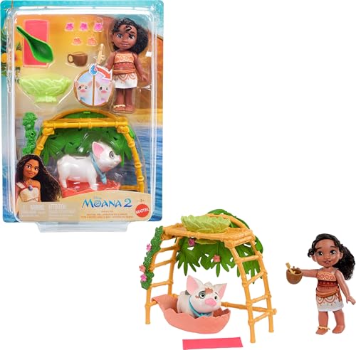 Mattel Disney Moana 2 Simea & Pua Bathtime Fun Playset with Fashi...