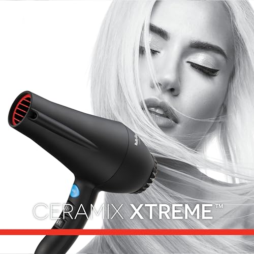 BaBylissPRO Ceramix Xtreme lonic & Ceramic Hairdryer with Soft-Touch Housing and Powerful AC Motor