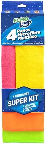 NVA 470 - CONJUNTO COM 4 PANOS SORTIDOS EM MICROFIBRA (1UNI - 60x...