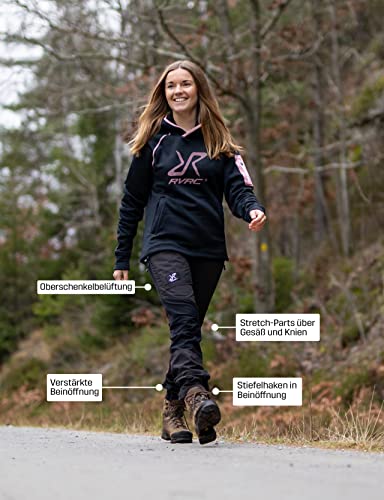 RevolutionRace Damen Nordwand Pro Pants, Hose zum Wandern und für viele Outdoor-Aktivitäten, Anthracite, XL