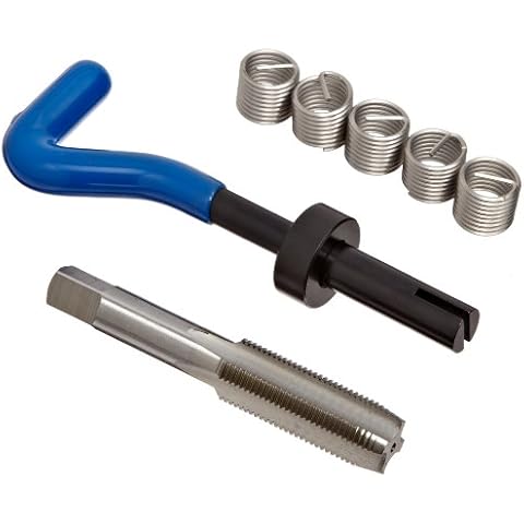 E-Z Lok EK31310 Helical Threaded Insert Kit, 304 Stainless Steel, 9/16"-18 Thread Size, 0.563" Installed Length (Pack of 5) Cover
