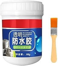 MADRIC Transparent Waterproof Adhesive with Heat and Cold Resistance, 300g with Brush