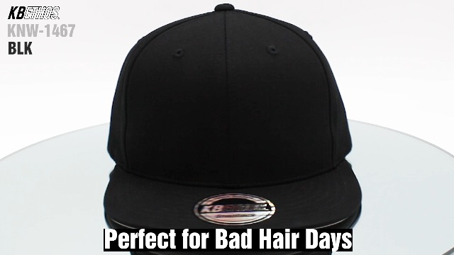 Classic Snapback Hat - Adjustable Unisex Cap In Sky Blue Navy, Cotton Wool Blend, Flat Brim - View #9