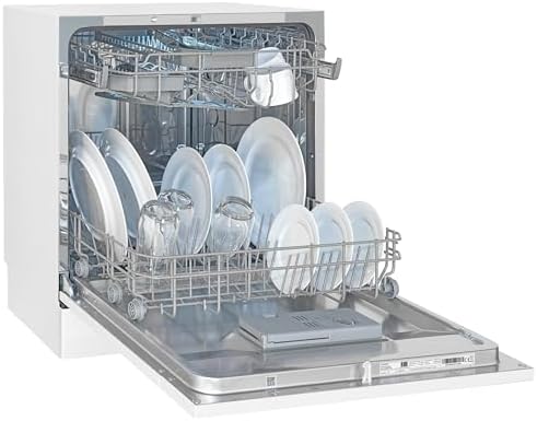 Exquisit® Lavavajillas Compacto 55cm, 8 Servicios, Blanco, Clase ...