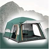 Tienda de campaña para 5 a 8 personas, protector solar, dos dormitorios y sala de estar, ligera y práctica, diseño de pie para adultos, ideal para camping en el jardín