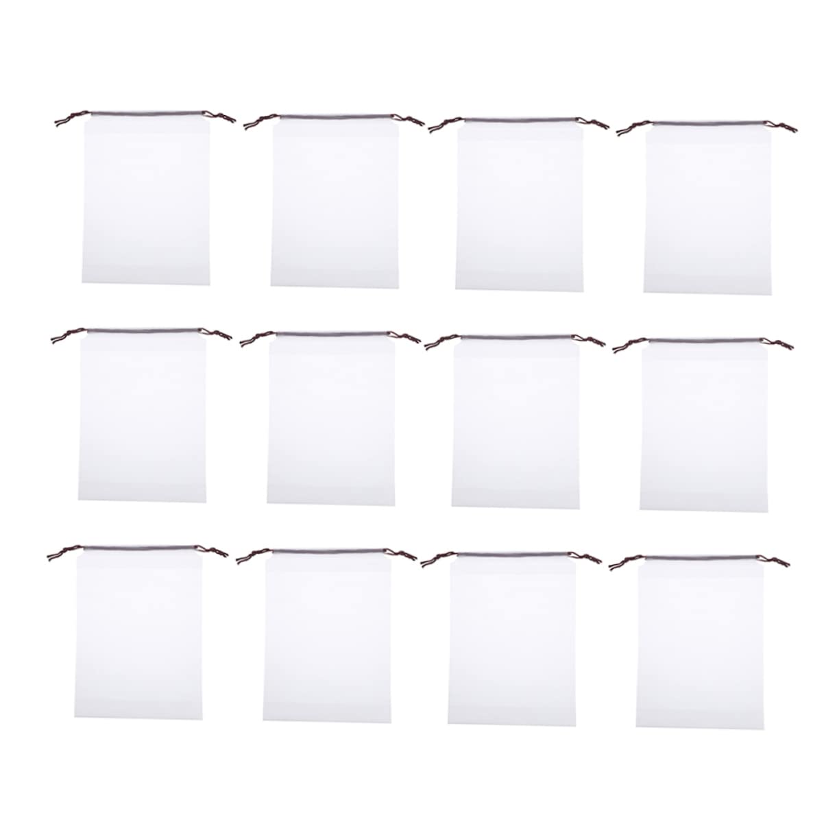 Sacchetti Porta Scarpe Eva Bianco 30x40 Cm 30 Pezzi | Formato per Valigie da Viaggio, Chiusura a Laccetto, per Scarpe da Ballo e Ragazzo Ragazza