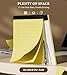 Legal Pads 8.5 x 11 Yellow Note Pads Wide Ruled, 12 Pack Yellow Notepad, 30 Sheets per Writing Pads, Micro Perforated Legal Pad 8 1/2 x 11 In, Well-Made Lined Note Pad Legal Note Pads for Notes