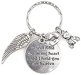 I Will Hold You in My Heart Until I Hold You in Heaven Angel Wing Memorial Pregnancy Child Loss of...
