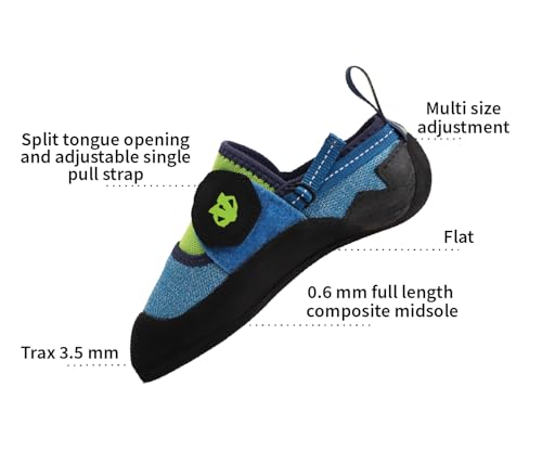 EVOLV Venga Kids’ Rock Climbing Shoe for Bouldering & Indoor Climbing3