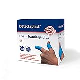 Pansement Detectaplast, pansement auto-adhésif pour plaies et blessures, rouleau de plâtre imperméable pour la manipulation des aliments, super élastique, 6cm x 1m