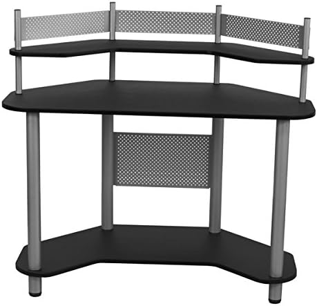 Calico Study Corner Desk- Multi-purpose Desk for Writing, Laptop or Computer Use- Perfect Corner Desk- Overall: 42.25" H X 46" W X 23.5" L- By Studio Designs (Pack of Two)