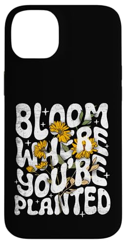 Bloom Where You Are Plated ���R�̈��p�� �� ���`�x�[�V�����A�b�v �X�}�z�P�[�X iPhone 14 Plus �p