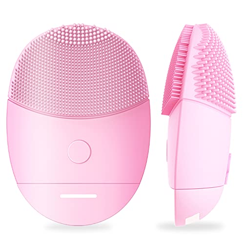 Sonic Facial Cleansing Brush, Waterproof Electric Face Wash Brush Device & for Men/Women, Gentle Exf