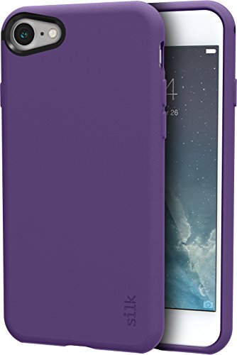 Smartish iPhone SE Slim Case - Gripmunk [Lightweight + Protective] Thin Cover for Apple iPhone SE 2022/2020 & iPhone 7/8 - Purple Orchid