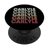 Carlyle Illinois Carlyle IL Retro Vintage Text PopSockets Swappable PopGrip