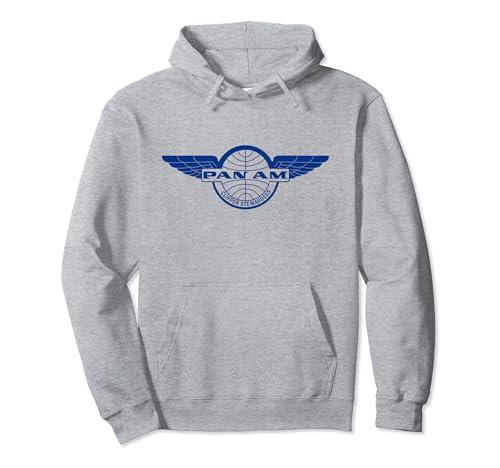 Pan Am Clipper Stewardess Blue Print Pullover Hoodie