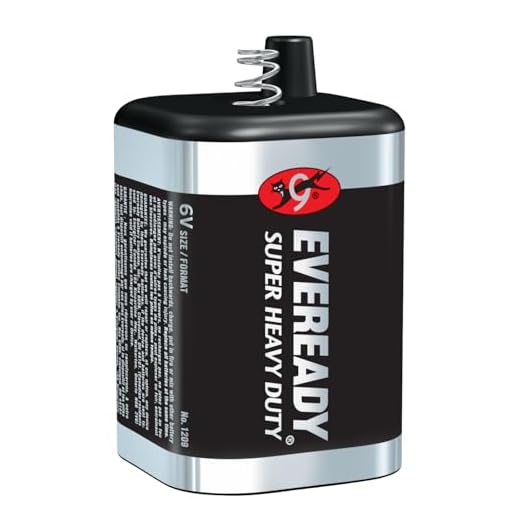 EVEREADY 6V Battery, Super Heavy Duty 6 Volt Battery, 1 Count