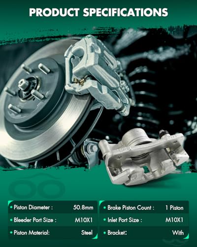 Image of SCITOO 1PC 19B1380 Front Driver Side Disc Brake Caliper With Bracket