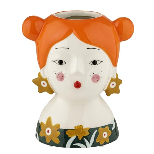 Baroni Home Jarrón de Cerámica Pintado a Mano, Jarrón Decorativo Moderno para Interior y Exterior, Jarrón para Flores y...