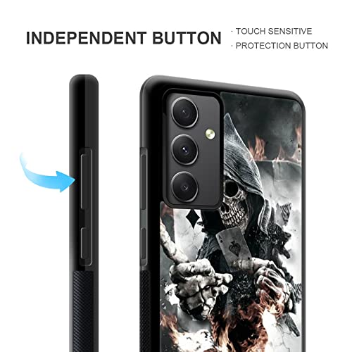 CARLOCA Compatible with Samsung Galaxy A54 Case,Skull Poker Samsung Galaxy A54 Cases for Girls Women,Fashion Graphic Design Shockproof Anti-Scratch Drop Protection Case for Samsung Galaxy A54 - image 4