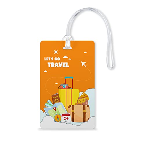 100yellow-Lets-Go-Travel-Luggage-Tags-Bag-Tag-Travel-Id-Labels-Tag-for-Baggage-Suitcases-Bags-with-Silicon-Multicolor