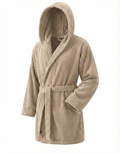 Top Towel Mixte Avec Capuche Peignoir De Bain, CHAMEAU, XL EU