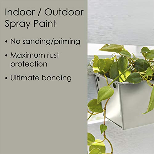 Image of Krylon Fusion All-In-One Adhesive Spray Paint for Indoor /Outdoor Use, 12 oz, River Rock