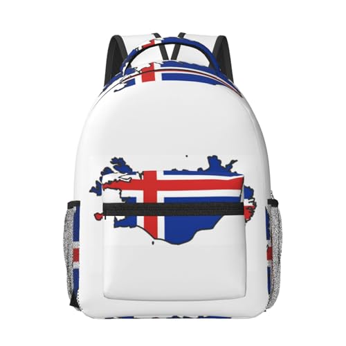 Sac de voyage approuvé en avion avec imprimé Islande pour ordinateur
