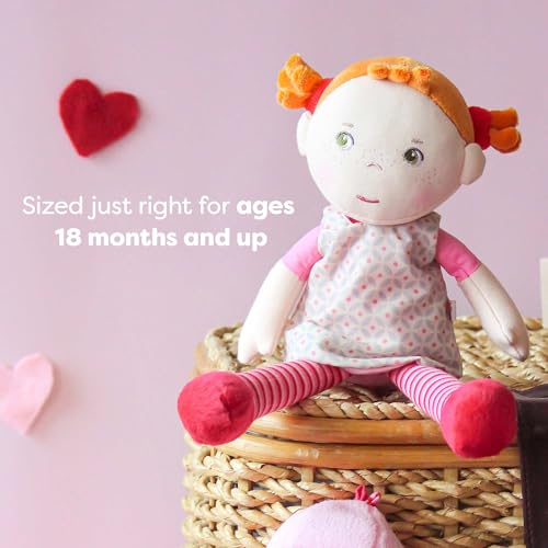 HABA Snug-up Roya – Soft Baby Doll with Red Hair & Embroidered Face, Washable First Baby Doll - Image 5