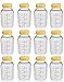 NEW! 12 MEDELA BREASTMILK COLLECTION STORAGE FEEDING BOTTLE SET w/lid 5oz /150ml