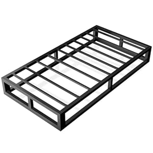 Bilily 15,2 cm Doppelbettrahmen Metall Schwarz