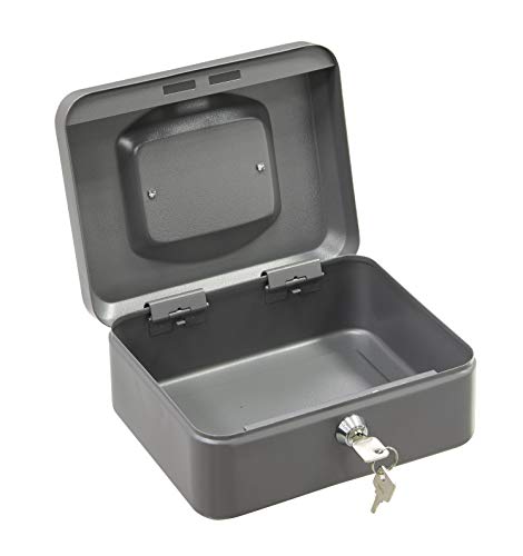 Arregui Elegant C9226 geldcassette van staal 20 cm breed met geldinzet-grafietgrijs, 20 cm - Image 4