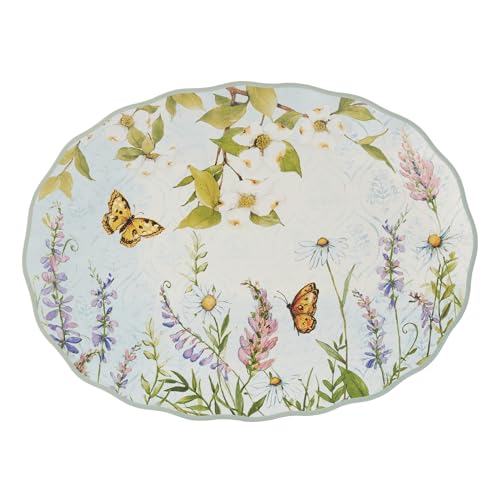 Easter Meadow 14x10.5-Inch Oval Serving Platter...