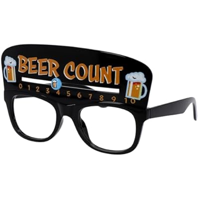 Folat 24087 Gafas de fiesta - Contador de cerveza - "Beer count" - Negro - Vasos para fiestas, fiestas temáticas, carnaval, vasos para festivales de cerveza | Ya disponible en tu tienda friki favorita! En mundofriki.es!