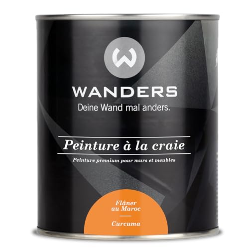 Wanders Shabby Chic Peinture à la craie 750 ml - Orange clair - Peinture pour meubles de cuisine et plus - Matte - Intérieur/extérieur
