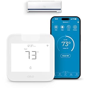 Breez Max Smart WiFi Thermostat for Mini-Split, Window, Portable AC (White)